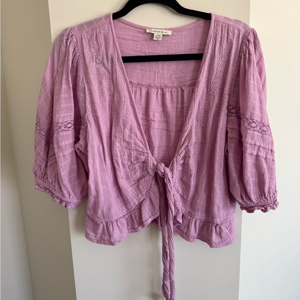 American Eagle Outfitters Lavender Blouse